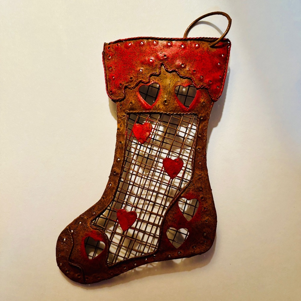 Metal Stocking Ornament